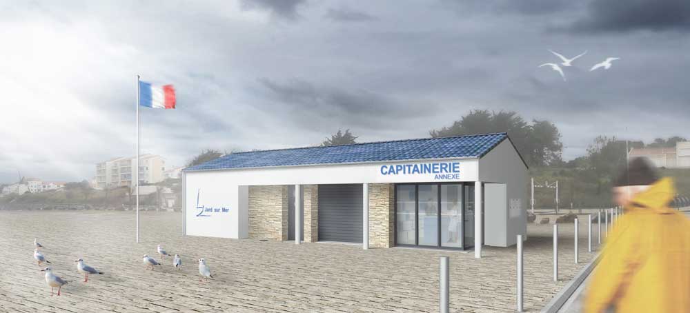 Extension de la capitainerie de Jard sur Mer (85) - : une réalisation de Muriel Bernard, architecte DPLG. 2015